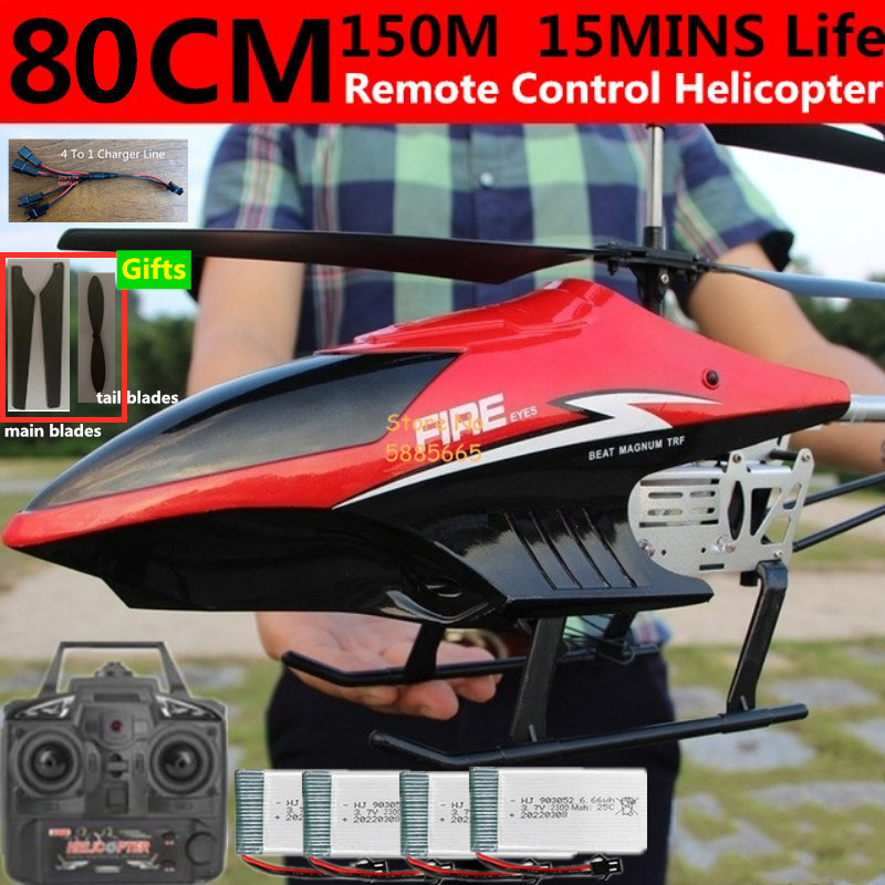 Rc Helicopter Nitro - 80CM Hợp Kim Lớn Điều Khiển