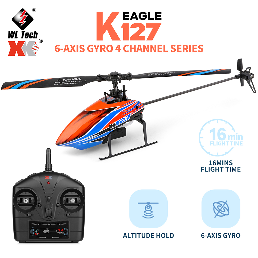 WLtoys XK K127 2.4G 4CH 6-Aixs - đánh giá và giá Rc Helicopter Nitro