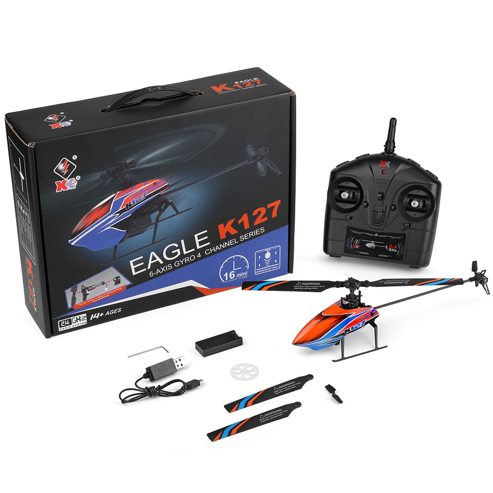 WLtoys XK K127 2.4G 4CH 6-Aixs - đánh giá và giá Rc Helicopter Nitro