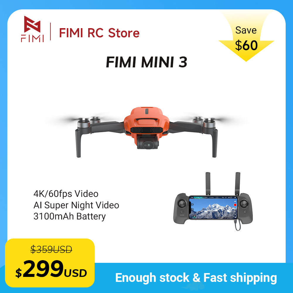 FIMI MINI 3 Camere Drone 4K 60 - đánh giá và giá Rc Helicopter Case